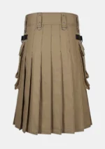 Black and Khaki Hybrid Kilt Back