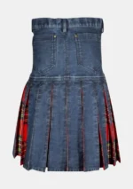 Blue Denim Kilt Back