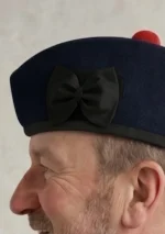 Blue Glengarry Hat with Pom