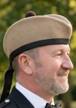 Brown Glengarry Hat with Pom