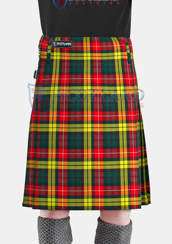 Buchanan tartan Kilt front