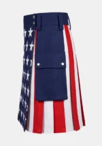 Classic American Flag Hybrid Utility Kilt Left