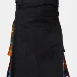 Classic Black Hybrid Utility Kilt