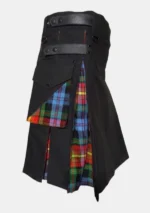 Classic Black Hybrid Utility Kilt Right