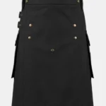 Classic Black Utility Kilt