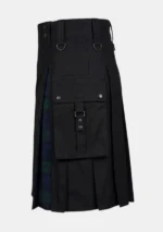 Classic Black Watch Tartan Hybrid Kilt Left