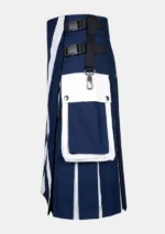 Classic Blue & White Utility Kilt Left