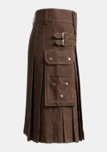 Classic Brown Hybrid Kilt Right