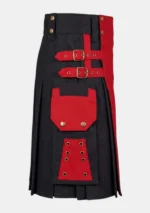 Classic Red & Black Hybrid Kilt Right