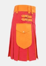 Classic Red & Orange Utility Kilt Right