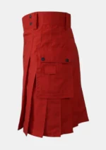 Classic Red Utility Kilt Left