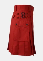 Classic Red Utility Kilt Right