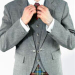 Premium Quality Custom Made Scottish Grey Argyle Jacket Design 8