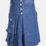 Dark Blue Denim Kilt