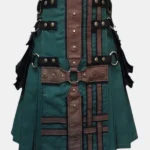 Dark Green Traditional Hybrid Kilt