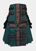 Dark Green Traditional Hybrid Kilt