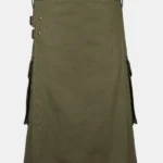 Dark Olive Men Utility Kilt