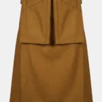 Double Pocket Brown Utility Kilt
