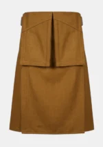 Double Pocket Brown Utility Kilt