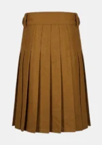 Double Pocket Brown Utility Kilt Back