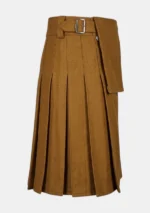 Double Pocket Brown Utility Kilt Right