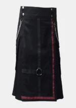Durable Black Utility Kilt