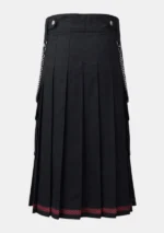 Durable Black Utility Kilt Back