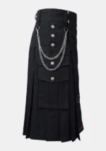 Durable Black Utility Kilt Right