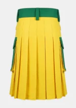Green & Yellow Utility Kilt Back
