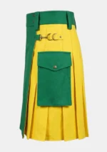 Green & Yellow Utility Kilt Left