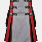 Grey & Red Hybrid Utility Kilt