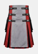 Grey & Red Hybrid Utility Kilt