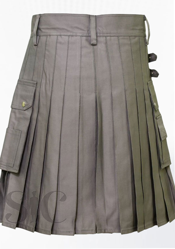 Grey Utility Kilt Scotland Clothing Design 39