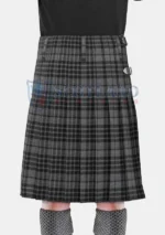 Grey Watch Tartan Kilt Back