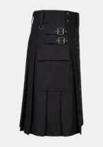 Heavy Duty Black Utility Kilt Right