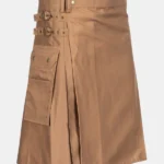 Khaki Brown Utility Kilt
