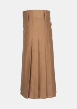 Khaki Brown Utility Kilt Left
