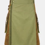 Khaki and Brown Hybrid Utility Kilt
