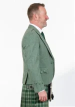 Lovat Green Tweed Argyle Jacket with Vest Right Side View