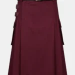 Maroon Cargo Kilt