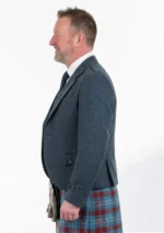 Men's Argyle Jacket with Vest Left Side View