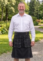Men's Black Work Utility Kilt