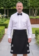 Men's Black and Grey Hybrid Utility Kilt