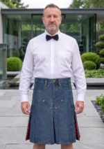 Men's Blue Denim Kilt
