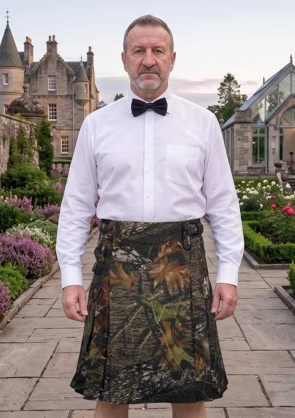 Men's Camo Hybrid Modern Kilt