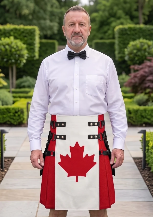Men's Canadian Flag Kilt