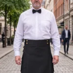 Men's Casual Black Utility Kilt