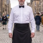 Men's Classic Black Cotton Utility Kilt