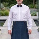 Men's Classic Blue Denim Kilt