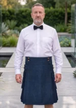 Men's Classic Blue Denim Kilt